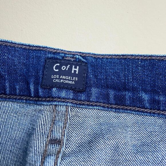 Citizens of Humanity high rise skinny jeans with cutoff frayed raw hem front cut - Picture 8 of 10